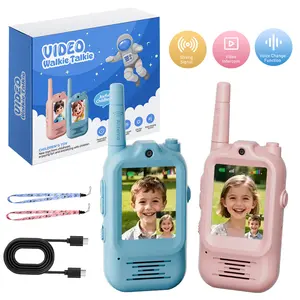 2026 Kids' Walkie Talkie Toy Set (2-Piece) with Built-In Camera, Long-Distance Communication, Valentine's/New Year Gift for Ages 3-12, Indoor/Outdoor Holiday Entertainment