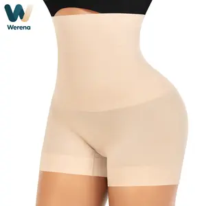 Werena Womens Shapewear Shorts Tummy Control Body Shaper Underwear Shaping Boyshorts Seamless Shorts Under Dresses