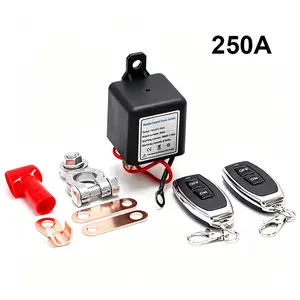 Wireless Remote Battery Relay & Disconnect Switch - Remote Start Warm-Up/Cool-Down, Anti-Theft, DIY Installation for 12V Cars, Trucks, RVs & Vehicles