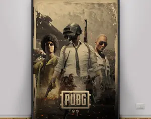 Pubg Game Poster , Wall Art , Wall Prints , Home Decor , Kraft Paper Print , Gift Poster , Game Poster 45785 252