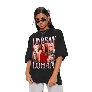 Lindsay Lohan Vintage Fan Tee - Retro Homage Shirt For Fans Of Lindsay Lohan - Gift For Fashion T-Shirt