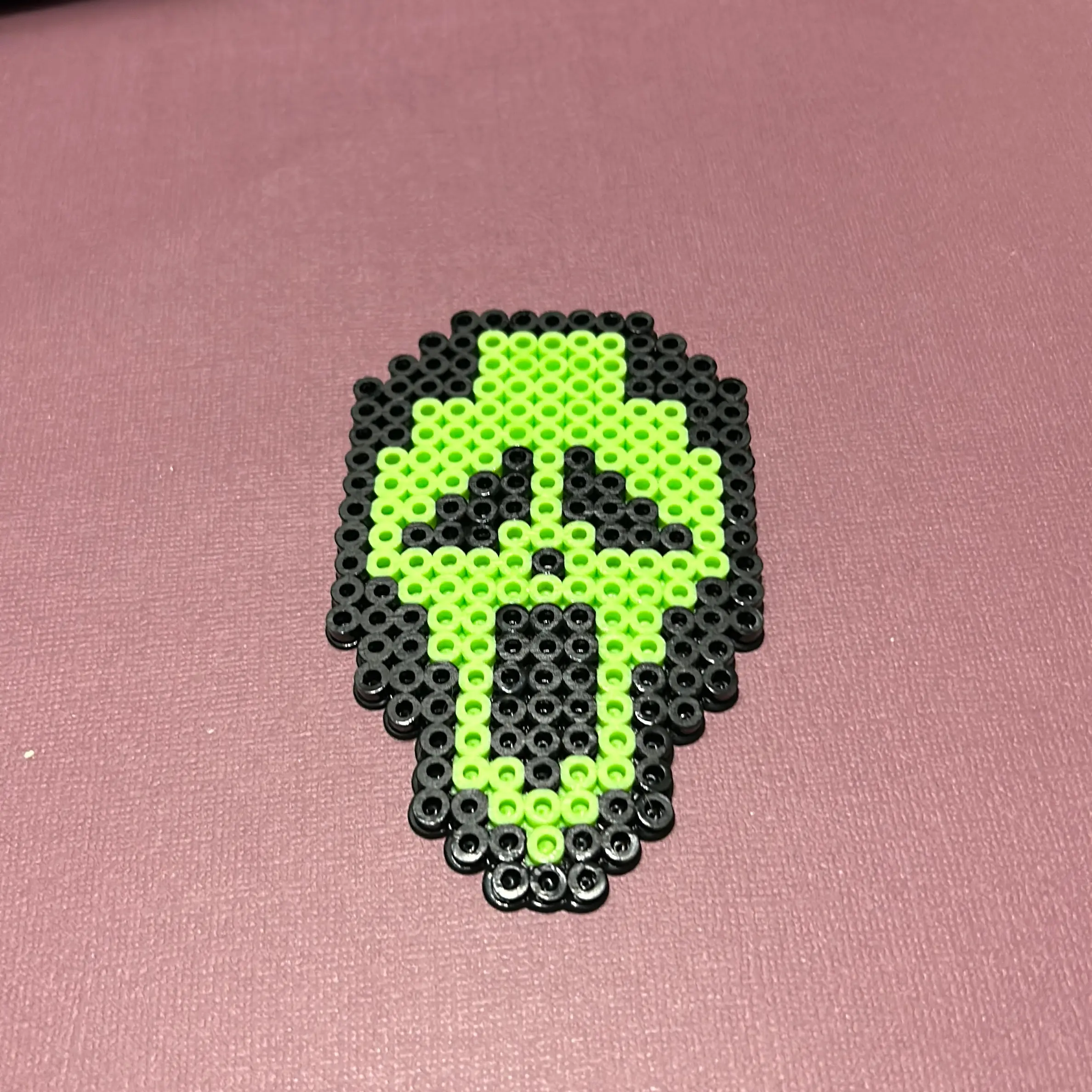 Perler Bead Scream Ghost Face Keychain