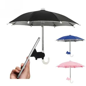 Mini Phone Umbrella with Suction Cup, Universal Cell Phone Sun Shade Umbrella, Perfect for Outdoor Photography, Travel, Vlogging, Sun Protection