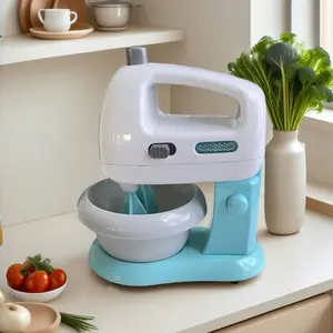 Junior Hand Mixer Role Play Pretend Kitchen Appliance for Kids with Realistic Action, Light and Sound - Plus Mixing Bowl and Two Mixing Modes for Imaginary Cooking Fun  toy blender play kitchen appliances toy kitchen appliances pretend toys
