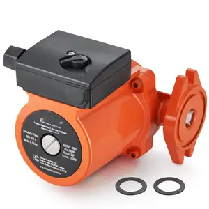 Model 009-BF5-J Hot Water Circulation Pump, 110V, 180W, 17 GPM Recirculating Pump For Domestic Heating And Home Plumbing Systems, Energy Efficient, Self-Priming Inline Design, Durable Copper Motor Components
