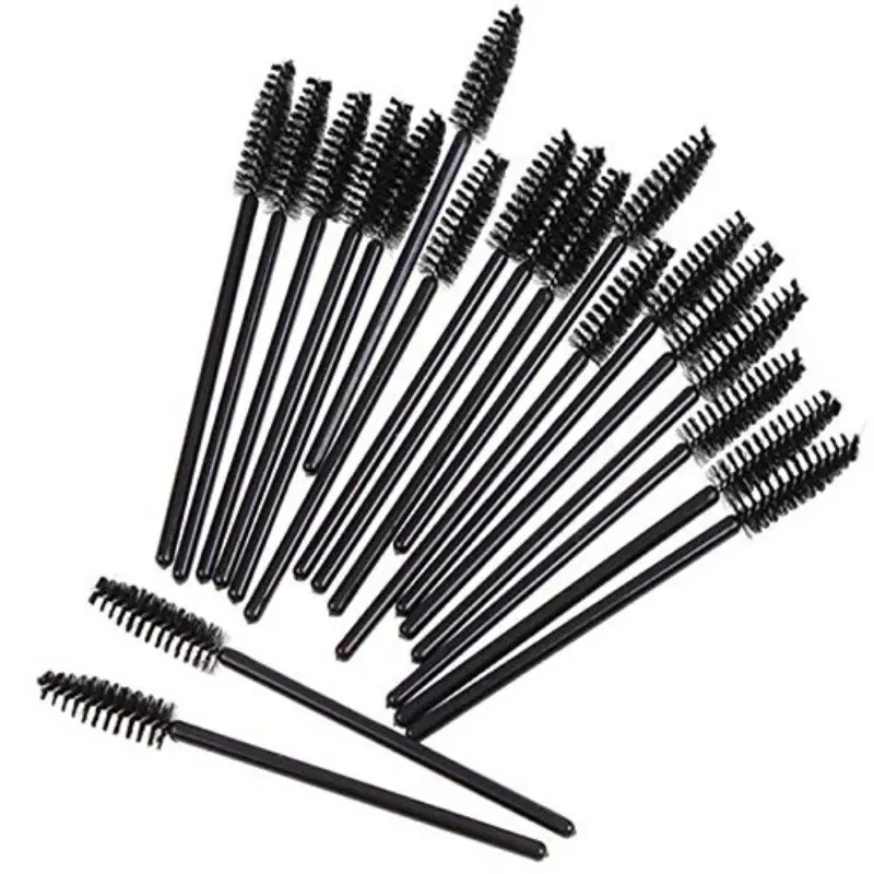 50 Disposable Spoolies Mascara Eyelash Wands Brush, Eyelash Extension Eyebrow and Makeup Tools, Pe Material, Ideal for Beauty Professionals, Eyebrow Brushes