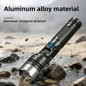 【Fast Shipping】Portable Flashlight 2200 Lumens Zoomable Wide-Angle to Spotlight Dual Mode Compact Dual Sizes Camping & Emergency Use Dry Environment Design TiktokShopSpringGlowUp outdoorfun Fathersdaygift