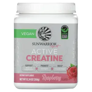 Sunwarrior Sport, Active Creatine Monohydrate, Raspberry, 12.34 oz (350 g)