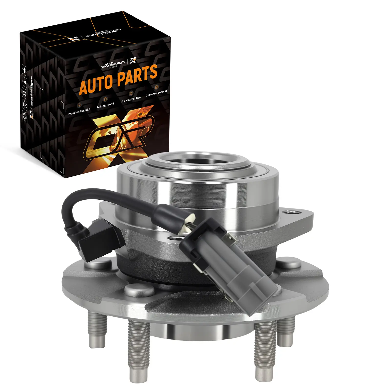 Front Wheel HubBearing Assembly compatible for SATURN VUE 02-07 513189 WB13189 5 Lug ABS