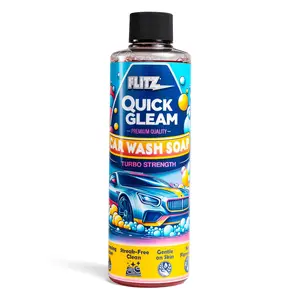 Flitz Quick Gleam Car Wash Soap 8oz - Premium Quality, Tough-Free, Gentle on Skin