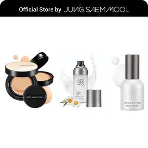 [Essential Set] Essential Skin Nuder Cushion (N Light), Essential Mool Micro Fitting Face Mist (55ml), Essential Mool Cream (30ml) Set | Korean Makeup | Cushion Foundation | Dewy Finish