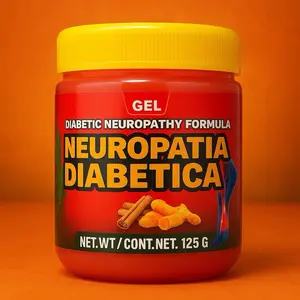 Neuropatía Diabética Gel – 125g Fast & Effective Relief for Diabetic Nerve Pain – Natural Warming Formula with Turmeric & Cinnamon – Soothes Legs, Feet & Joints – Made in Mexico