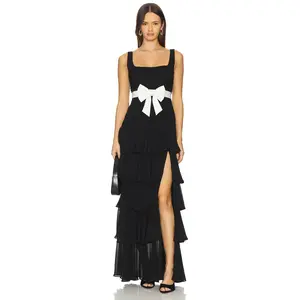 MAJORELLE Flora Gown in Black