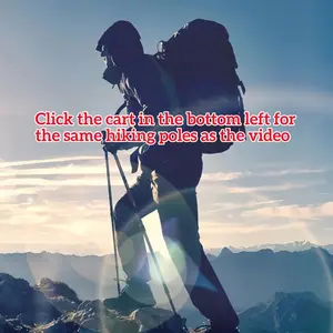 Outdoor Hiking Essential Multi-Functional Telescoping Hiking Poles Heavy-Duty Wear-Resistant Perfect for Hiking Camping
