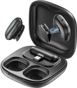 2PCS Wireless Microphone for Lightning  Plug/ USB-C Plug, AI Noise Reduction, with 750 mAh Charging Case, Battery Last up to 32Hours  ,Transmission Distance 50 Meters ,for Video Recording Podcast