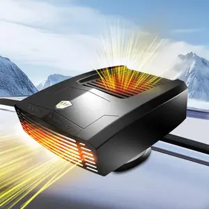 2026 New Upgraded Car Heater, 12V Portable Heating & Cooling fan for Vehicle, Plug in Car Heaters That Plugs into Cigarette Lighter, 200 Windshield Defroster and Win