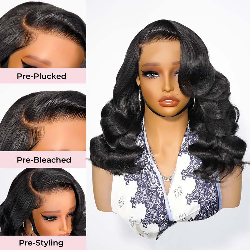West Kiss 250% Density Right Side Part Glueless LayerCut Wig 6x8 Lace Closure Wig Body Wave Pre Cut Pre Bleached Ready Go Wigs West Kiss 250% Density Right Side Part Glueless LayerCut Wig 6x8 Lace Closure Wig Body Wave Pre Cut Pre Bleached Ready Go Wigs