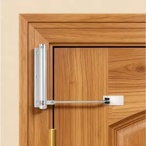 Automatic Door Closer, Stops Door Slamming, Ultra-Quiet Soft Close for  & Apartment Doors, Upgraded  Roller Arm, Scratch-Free, Adjustable Speed, Self Closing Spring Door Closer,