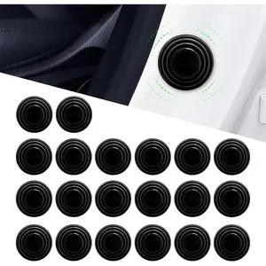 20PCS Car Door Anti-Collision Pads – Self-Adhesive Silicone Noise Reduction Buffers, Door Shock Absorber Protectors, Universal Fit