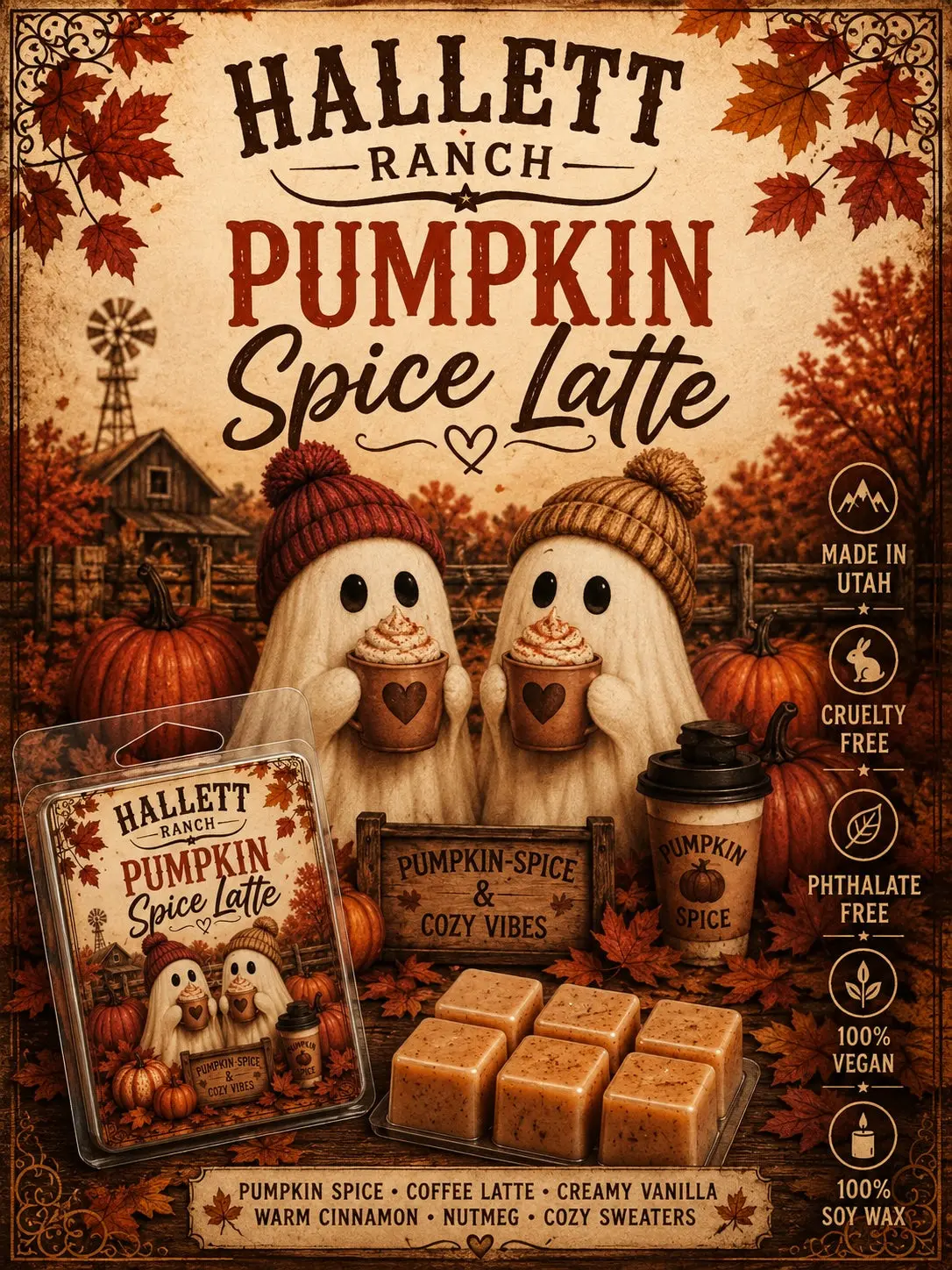 Pumpkin Spice Latte wax melt