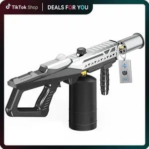 【Fathersdaygift】Powerful Propane Torch Gun, Kitchen Torch with Adjustable Flame, Flamethrower Blow Torch Gun, Gas Welding Kits for BBQ, Searing Steak, Camping & Charcoal Torch Lighter, SummerVibes(Tank Not Included) #fathersdaygift