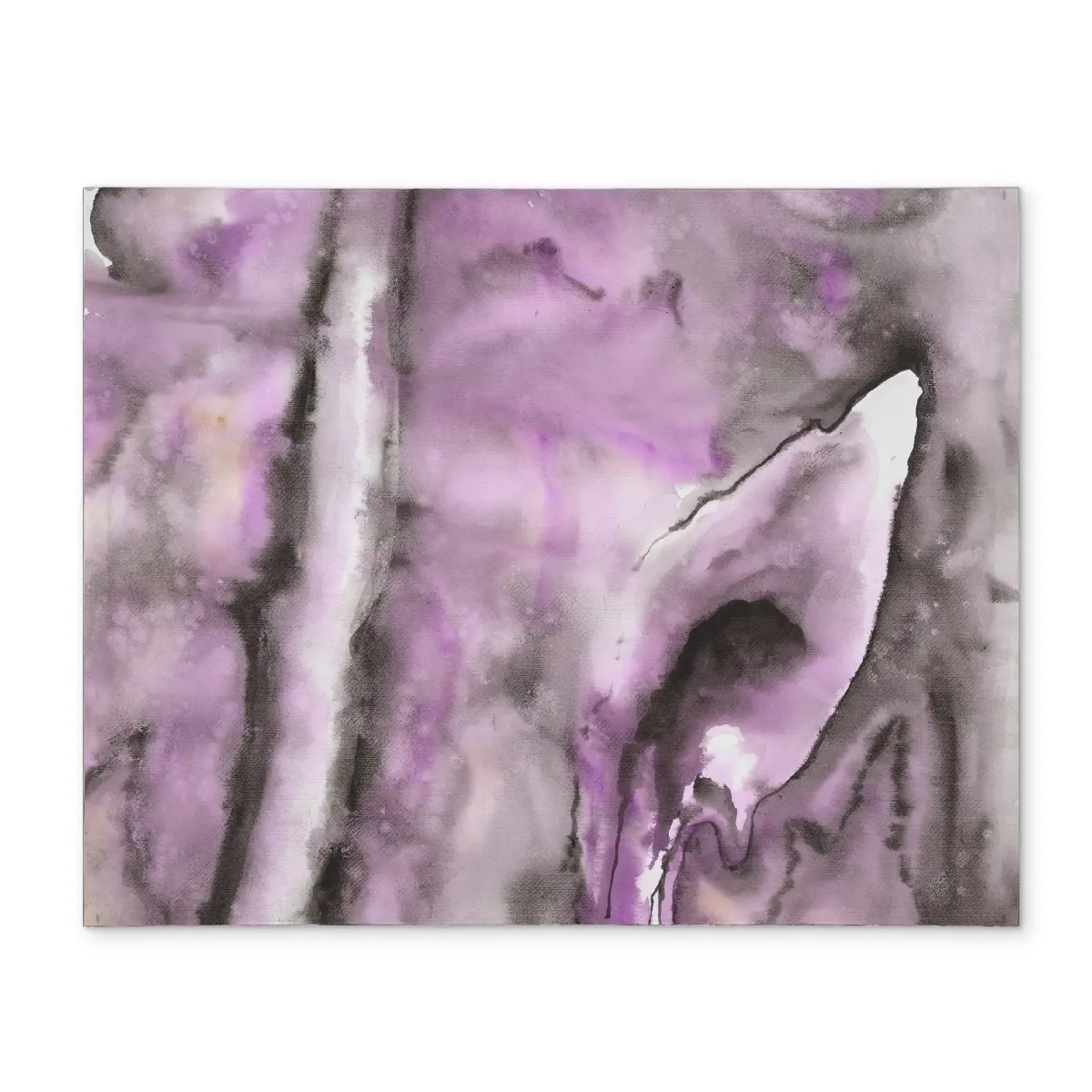 Rectangular Purple Polyester Placemat with 360 Stand - 14x18 in., Stainproof, Illustrated Print, Lightweight, Stylish, Modern, Traditional Kitchen Tableware for Home Room Decor, Spot Clean, Coasters (CPPM1418Y2FRFL)