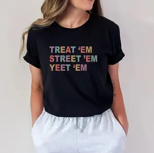 ER Nurse Shirt - Treat 'em Street 'em Yeet 'em, Emergency room Rn Lpn Tshirt, ED Nurse T-Shirt Gift, Er Tech, Future Nurse Graduation Gift