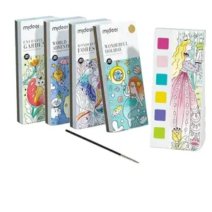 Pocket Watercolor Painting Book Children's Gouache Graffiti Picture Book Painting And Coloring