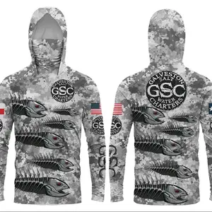 Just Fish It” GSC Hooded Masked Performance Fishing Jersey – Whackin & Stackin Edition