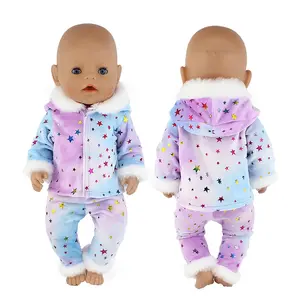 New doll clothes for sale, plush doll toy clothes set suitable for 18 inch 42 centimeter cute doll jumpsuit jumpsuit, only selling clothes
