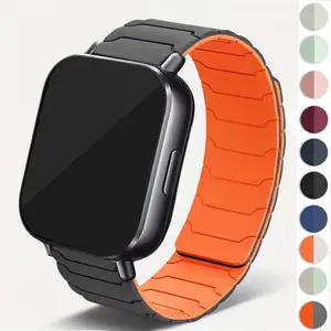 22MM Magnetic Silicone Strap For Redmi Watch 5 Lite/Active Minimalist Watchband, HUAWEI WATCH GT Series Upgraded band,Xiaomi Watch S3/Sport Upgraded Version Smartwatch Accessory, Smart Watch Accessories, leisure lifestyle,essential for sports and fitness