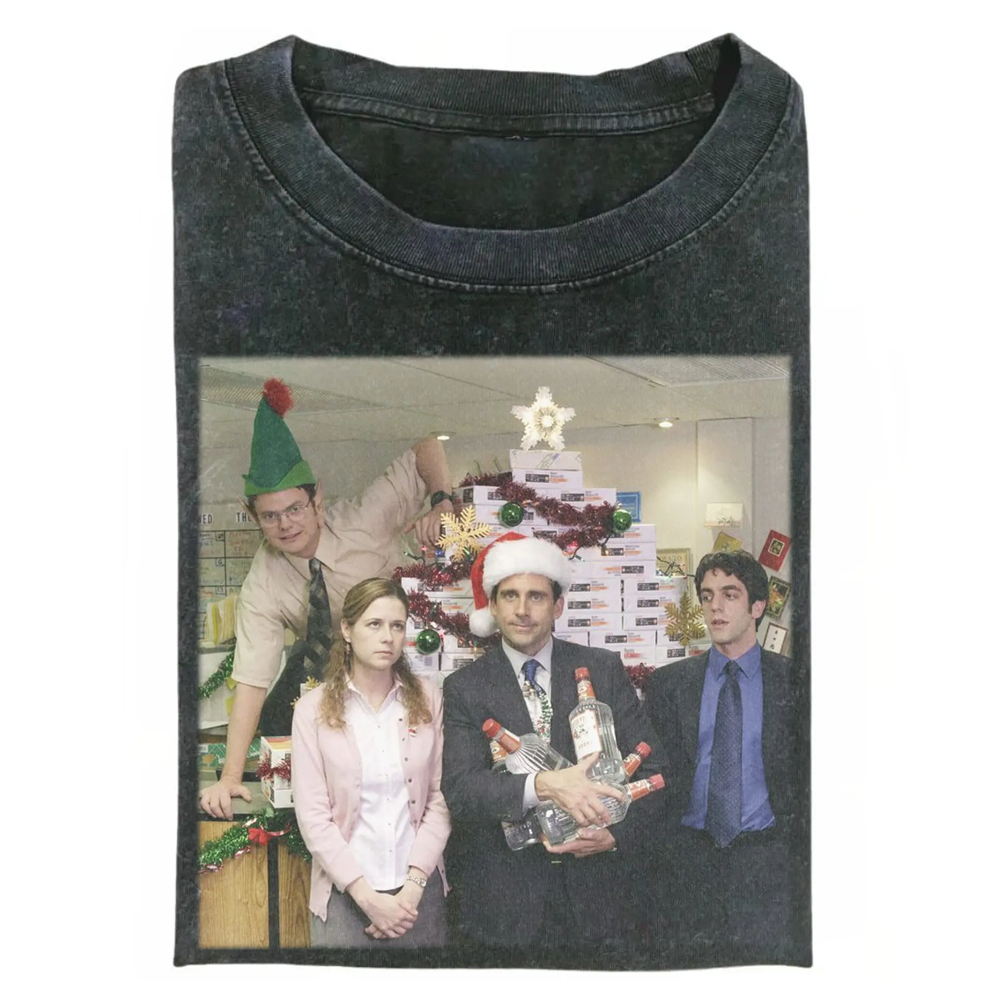 The Office Christmas Party Vintage Shirt, Funny Holiday TV Show Tee, Michael Scott Santa Graphic Tee, Holiday Office Humor T-Shirt, Gift for Men, Gift for Women