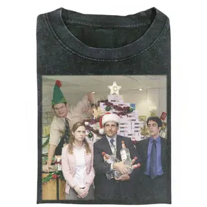 The Office Christmas Party Vintage Shirt, Funny Holiday TV Show Tee, Michael Scott Santa Graphic Tee, Holiday Office Humor T-Shirt, Gift for Men, Gift for Women