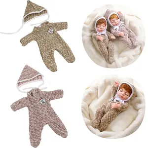 Cute 30cm Mini Reborn Baby Doll Costume Set, Unisex DIY Lifelike Doll Clothing Accessory, Perfect Christmas Gift for Kids