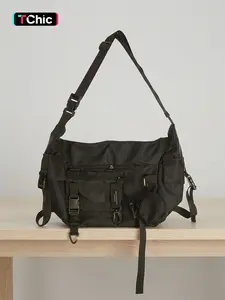 Vintage Men's Zipper Shoulder Bag, Crossbody, Postman & Messenger Bag, Travel Essential, Ideal Gift for Dad, Perfect for Vacation and Camping