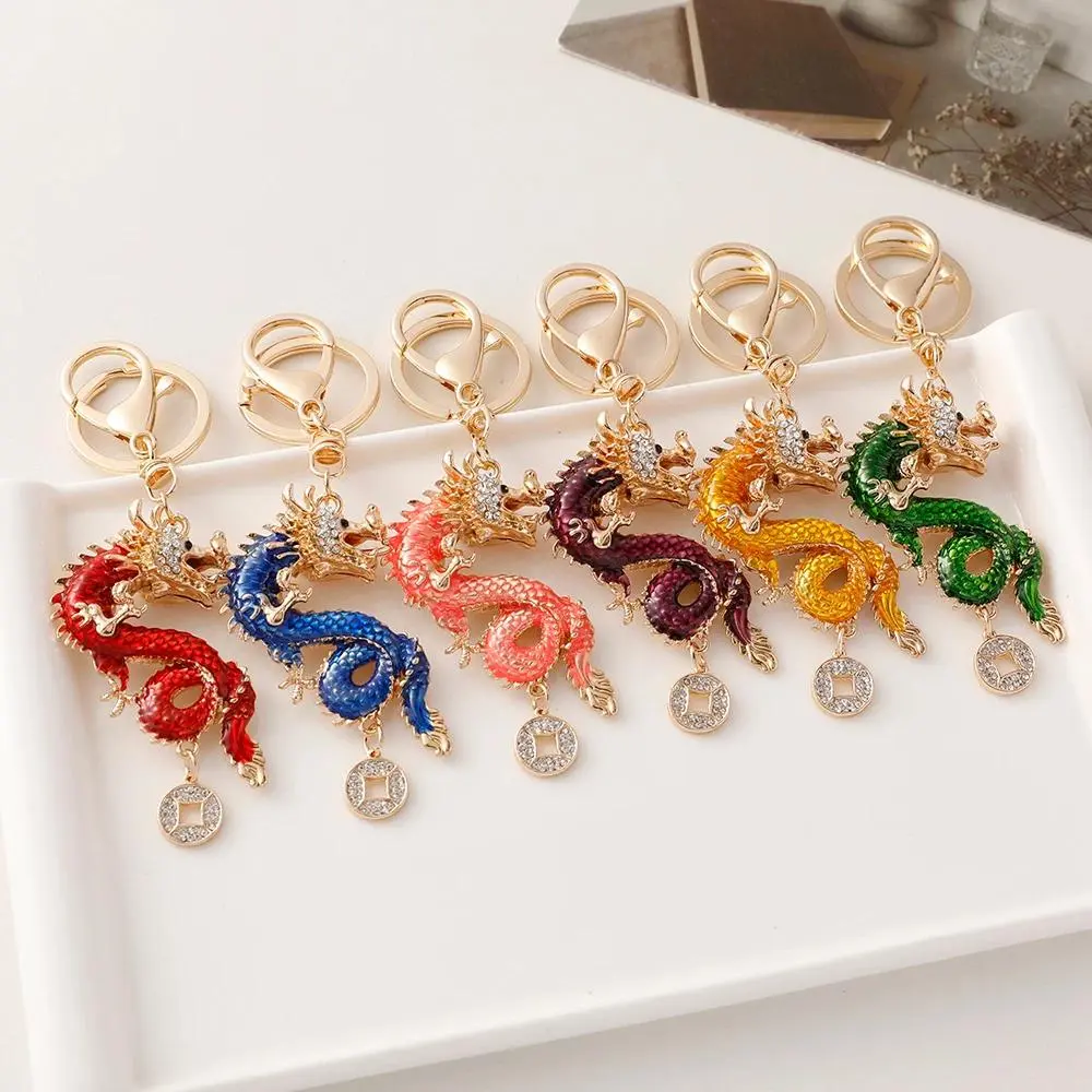 EASYA 2024 Dragon Keychain Collection Colorful ​Enamel Handicrafts Bag Pendant Souvenir Gift
