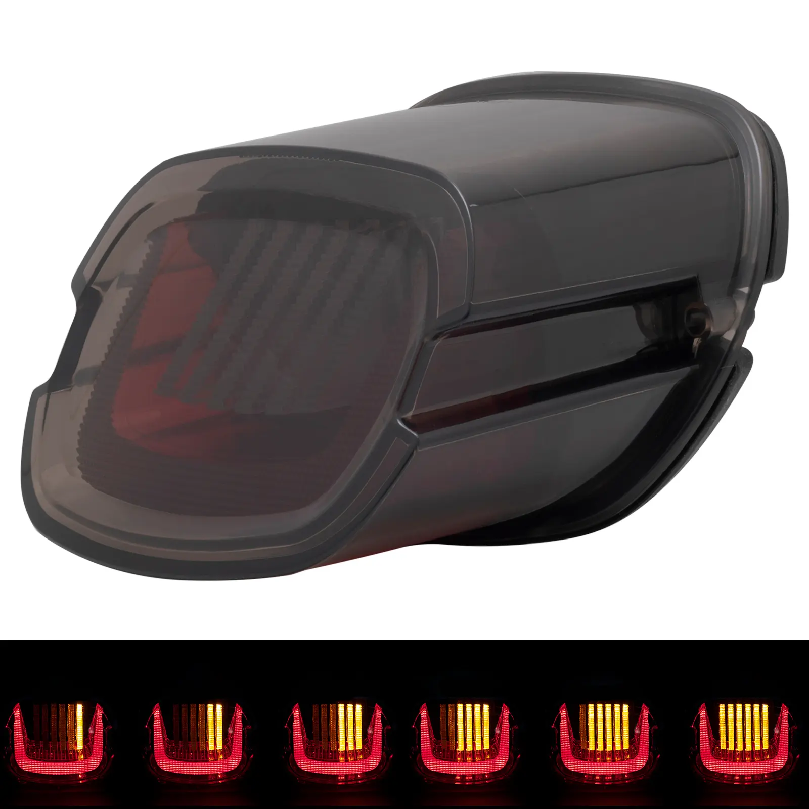 HOGWORKZ® Uproar Sequential & Strobe LED Taillight w/out Plate Light | Smoked