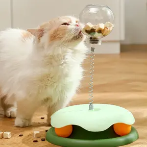 Cat Toy Treat Dispensing Ball, Interactive Fun Spinner for Cats, Self-Entertainment Pet Accessory for Playtime