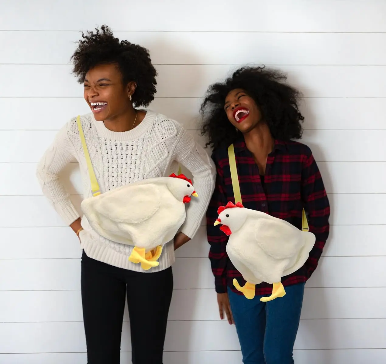 Funny Cartoon Chicken Purse, Fluffy Plush Crossbody Bag, Adorable Shoulder Bag for Women  Daily Use