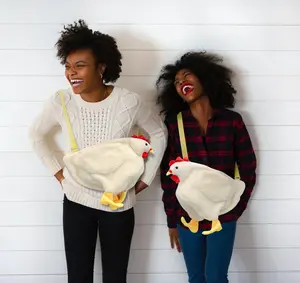 Funny Cartoon Chicken Purse, Fluffy Plush Crossbody Bag, Adorable Shoulder Bag for Women  Daily Use