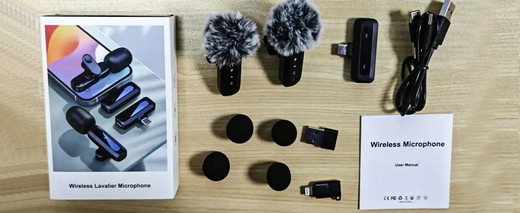 HITOZON Professional Wireless Lavalier microphone for iPhone,Android phone,Wireless Microphone Plug-Play,Lapel Mic for Video Recording,Teaching, interviews,Podcast,Cordless Omnidirectional Condenser Recording Mic for TikTok,YouTube,Vlog