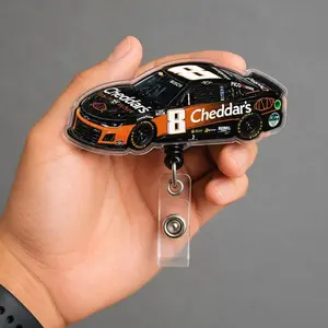 Memorial Kyle Busch Badge Reel, Tribute Racing Fan Memorial ID Holder, Trending Badge Reel