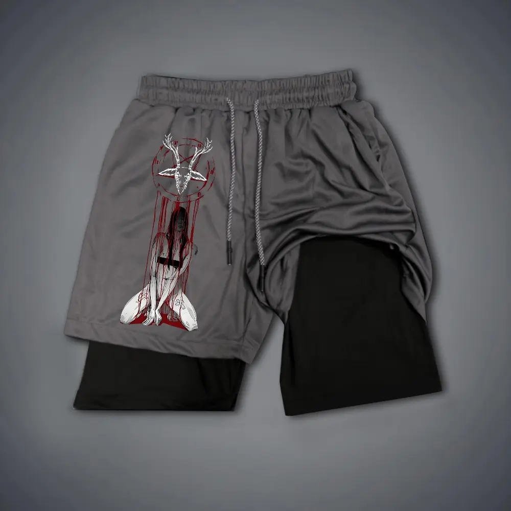 80s 90s summer men shorts for men jorts outfit men graphic shorts Double-layer sports shorts Comfortable short shorts summer