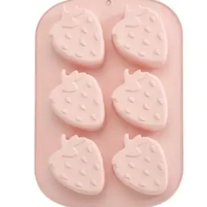 Strawberry Silicone Molds for Craft Making - Fruit Shape Soap Cake Chocolate Mold - Kitchen, Kids