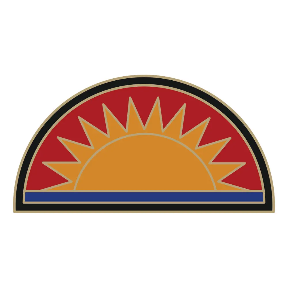 CSIB Combat Service Sticker - 41st Infantry Brigade Decal, 2 1/2" h x 5" w, Made by USAMM, Stickers