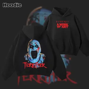 Vintage Ice Nine Kills X Terrifier A Work Of Art Face T-Shirt, Rock Band Shirt, Gift for band fans, Men's and women's round neck cotton casual T-shirt, Beautiful graphic T-shirt Top Womenswear Breathable Everyday