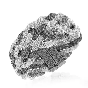 Wide Multi Mesh Bracelet