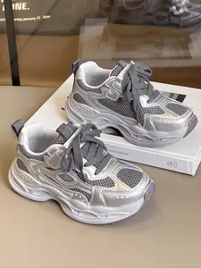 Trendy Galaxy Dad Shoes, Space-Themed Velcro Anti-Slip Design, Unisex Kids' Cool Fashion Footwear, Modern Style Comfortable Wear, Nonslip Trainers