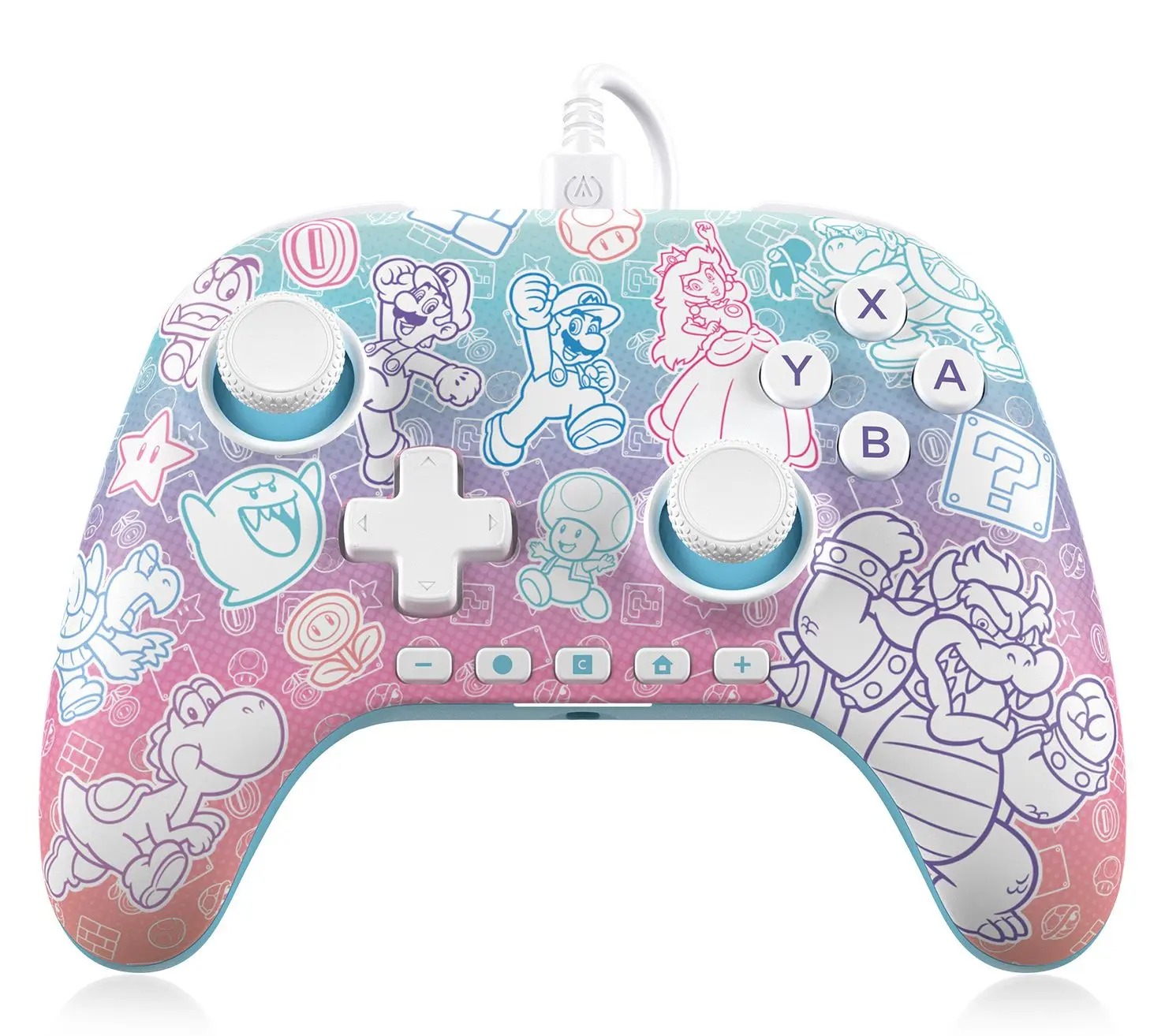 PowerA Advantage Wired Controller Mushroom Kingdom for NSW