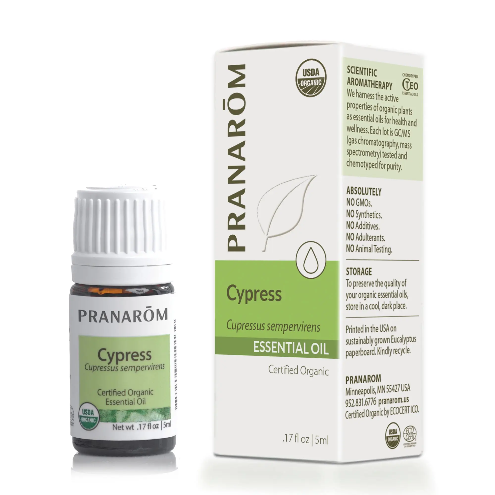 Pranarom Cypress Essential Oil – Bio | Certified Organic Circulation & Respiratory Oil